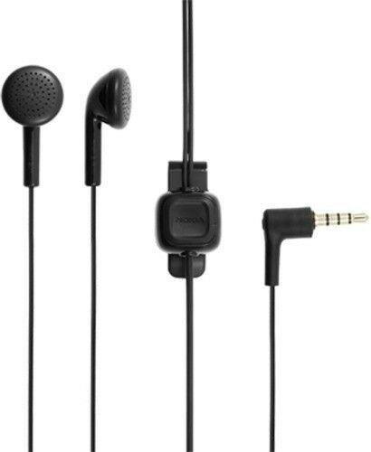 Nokia  WH-102 Stereo Headset Earphones - Black - Brand New