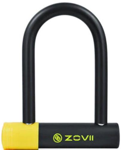 Zovii  U-Lock Zinc Alloy + Carbide-reinforced Steel (with Alarm) (150mm) - Black - Brand New