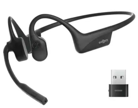 Shokz  OpenComm2 UC USB-A (2nd Gen) Wireless Open-Ear Bone Conduction Stereo Business Headset - Black - Brand New