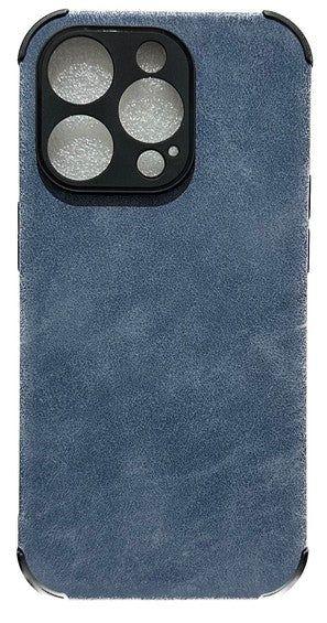 TechUp  Soft TPU Suede Phone Case for iPhone 14 Pro Max - Blue - Brand New