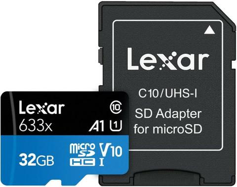 Lexar  High Performance 633x microSDHC/microSDXC UHS-I Card 100MB/s - 32GB - Blue - Brand New