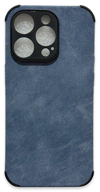 TechUp  Soft TPU Suede Phone Case for iPhone 14 Pro - Blue - Brand New