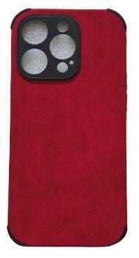 TechUp  Soft TPU Suede Phone Case for iPhone 14 Pro - Cherry - Brand New