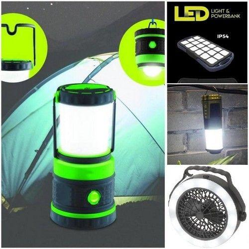 JCMatthew ULTIMATE CAMPING PACK - Including High Power Lantern Portable Waterproof Powerbank & Mini LED Torch/Torch Lantern - Default - Brand New