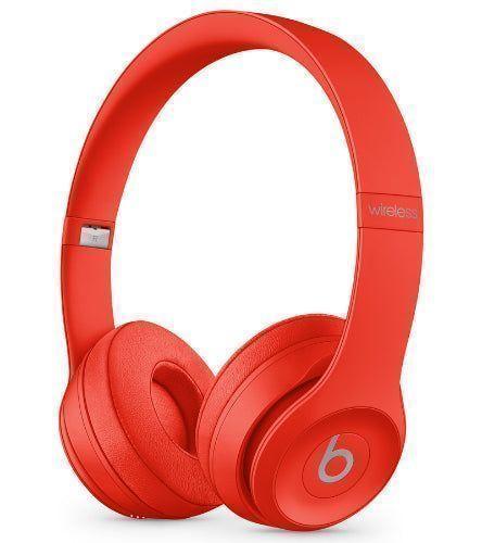 Beats by Dre  Solo3 Wireless On-Ear Headphones - Citrus Red - Brand New