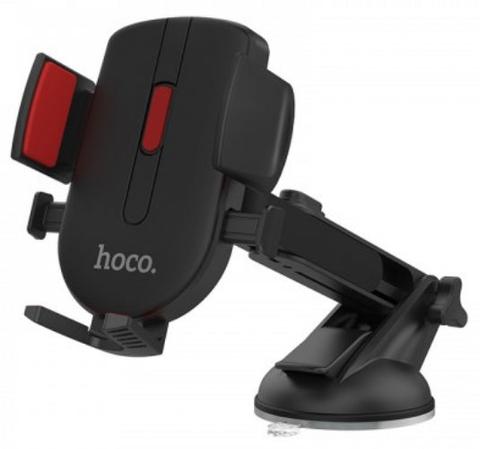 Hoco  CAD01 Easy-Lock Car Mount Phone Holder - Black/Red - Brand New
