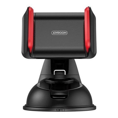 Joyroom Car Holder 360° Suction Cup Universal Phone Stand Windscreen Mount Black & Red - Default - Brand New