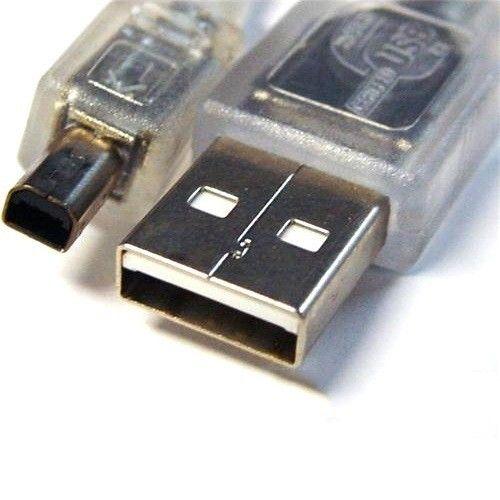 8Ware USB 2.0 Cable 3m A to B 4-pin Mini Transparent Metal Sheath UL Approved in Default in Brand New condition