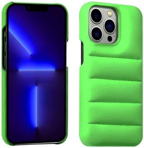 Suppino  Soft Puffer Jacket Style Mobile Phone Case for iPhone 11 Pro Max - Green - Brand New