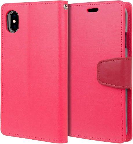 Goospery  Leather Wallet Phone Case for Apple iPhone XS Max - Pink - Brand New