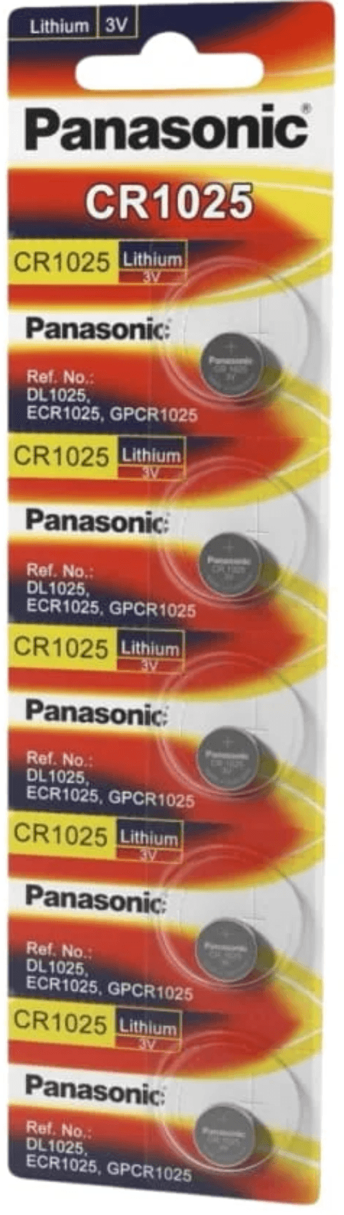 Panasonic Panasonic Watch Batteries CR1025 (5 Pack)