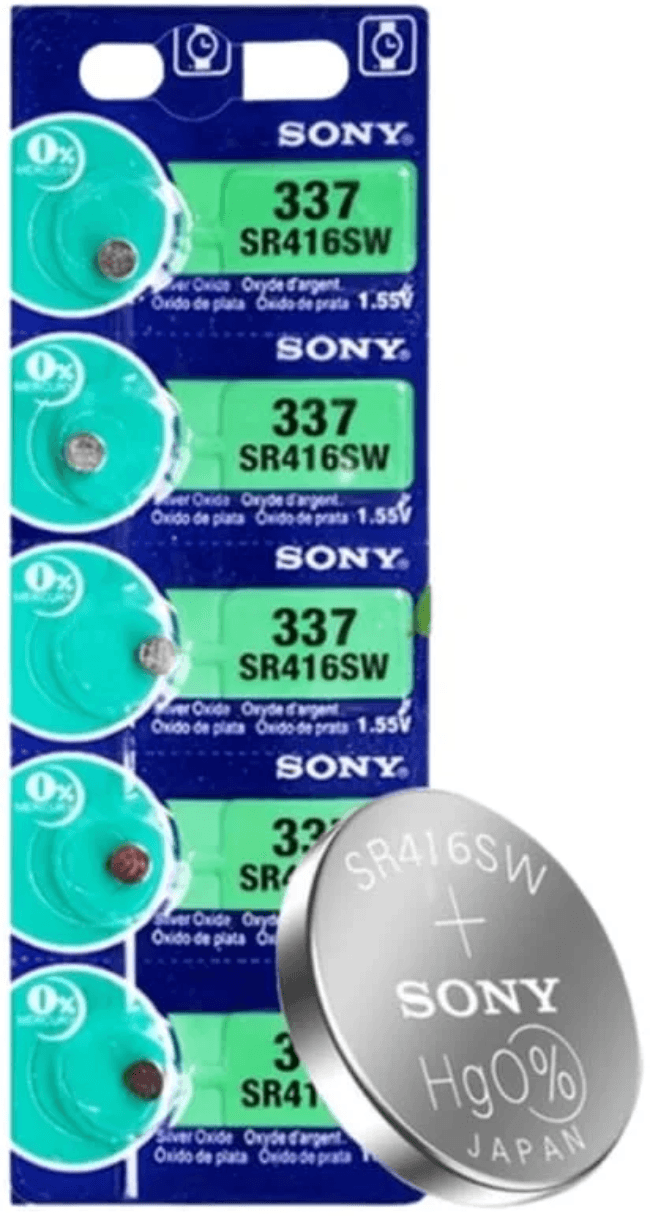 Sony Sony 337 / SR416SW Watch Batteries (5 Pack)