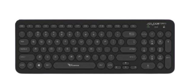 Alcatroz Wireless Keyboard Jelly Bean A200 Slim Rounded Keys UV - Black - Brand New