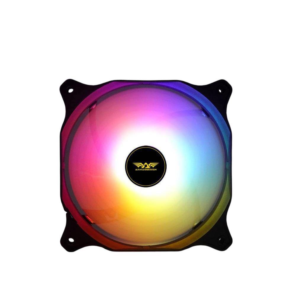 Armaggeddon CORE-12 CHROMA LED 120mm Gaming PC Cooling Fan - Black - Brand New