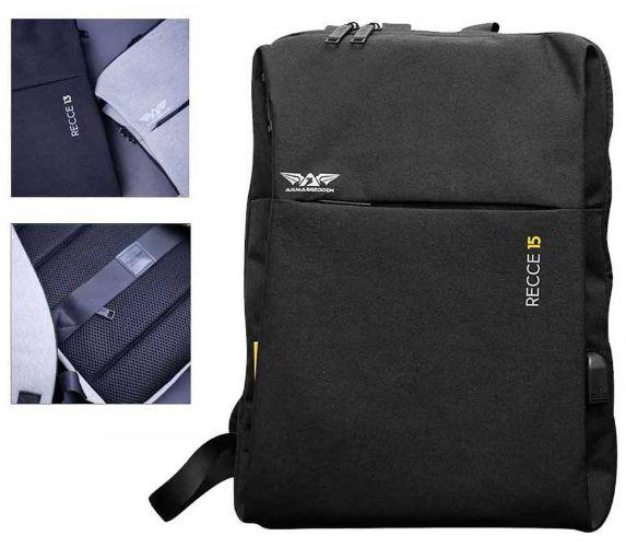 Armaggeddon Recce 15 Gaia Recycled Bag Tablet Backpack - Black - Brand New