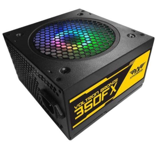 Armaggeddon Voltron Bronze 350FX PSU With MultiColour LED Light - Black - Brand New