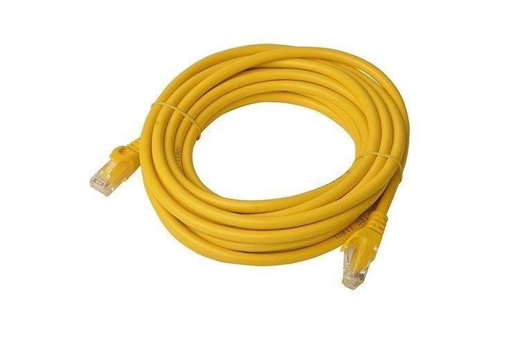 8Ware CAT6A Cable 5m - Yellow Color RJ45 Ethernet Network LAN UTP Patch Cord Snagless - Default - Brand New