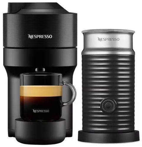 DeLonghi  Nespresso Vertuo Pop Capsule Coffee Machine & Aeroccino3 - Black - Good