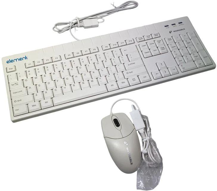 Element Medical Grade Washable Keyboard & Mouse Combo