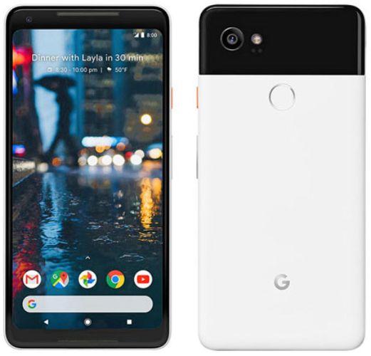 Google Pixel 2 XL 64GB in Black & White in Acceptable condition