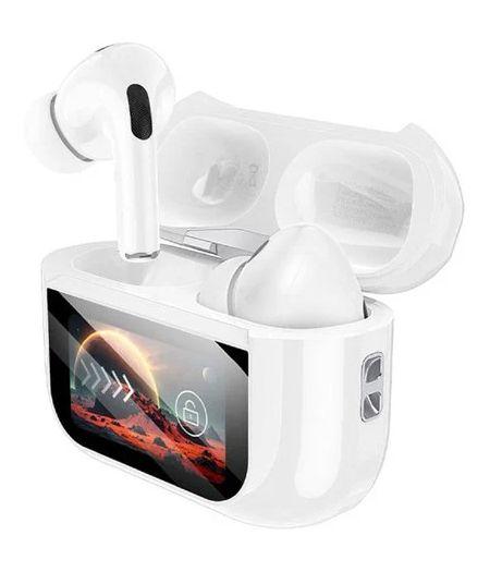 Hoco  Earbud ANC Noise Cancelling Touch Screen Case (DES42) - White - Brand New
