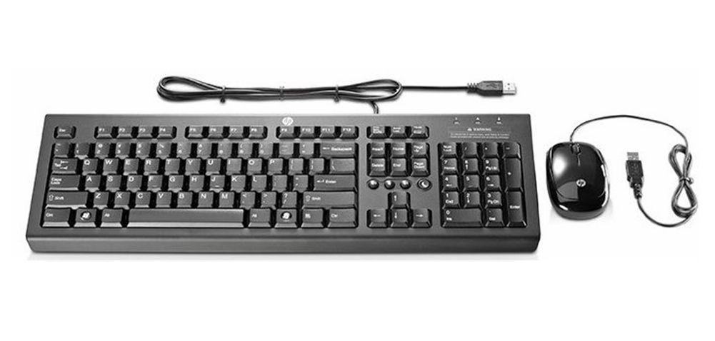 HP Keyboard and Mouse Combo Essential Full-sized Keyboard USB Connection 286J4AA