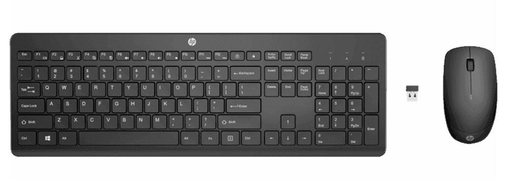 HP Wireless Mouse and Keyboard Combo 235 Comfortable and Long-lasting batteries