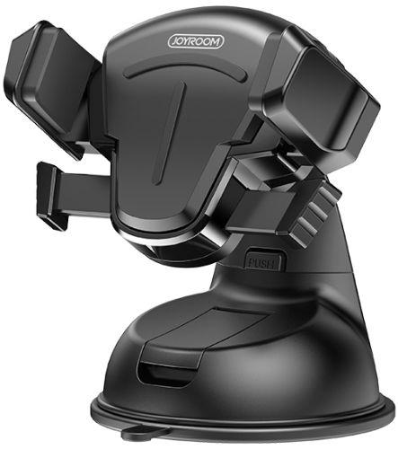 Joyroom 360° Rotatable Suction Cup Phone Stand Dashboard Mount Car Holder - Black - Brand New