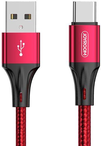 Joyroom N1 Series Nylon Cord USB-C Type C Fast Charger (0.2m) - Red - Brand New