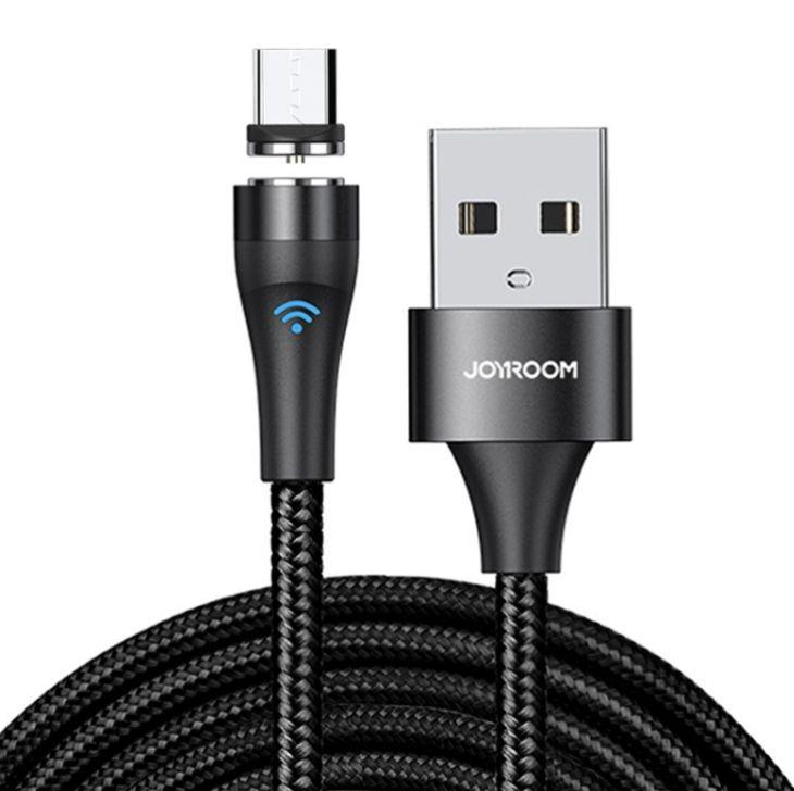 Joyroom S-1021X1 360 Magnetic Micro USB with Soft Lighting (1M)