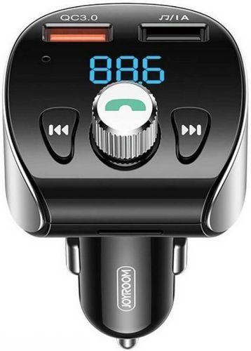 Joyroom Wireless Mp3 Player Handsfree QC 3.0 Car Charger Adapter - Black - Brand New