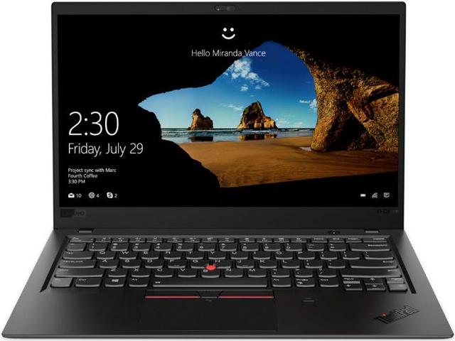 Lenovo ThinkPad X1 Carbon (Gen 6) Laptop 14" Intel Core i7-8550U 1.8GHz in Black in Excellent condition