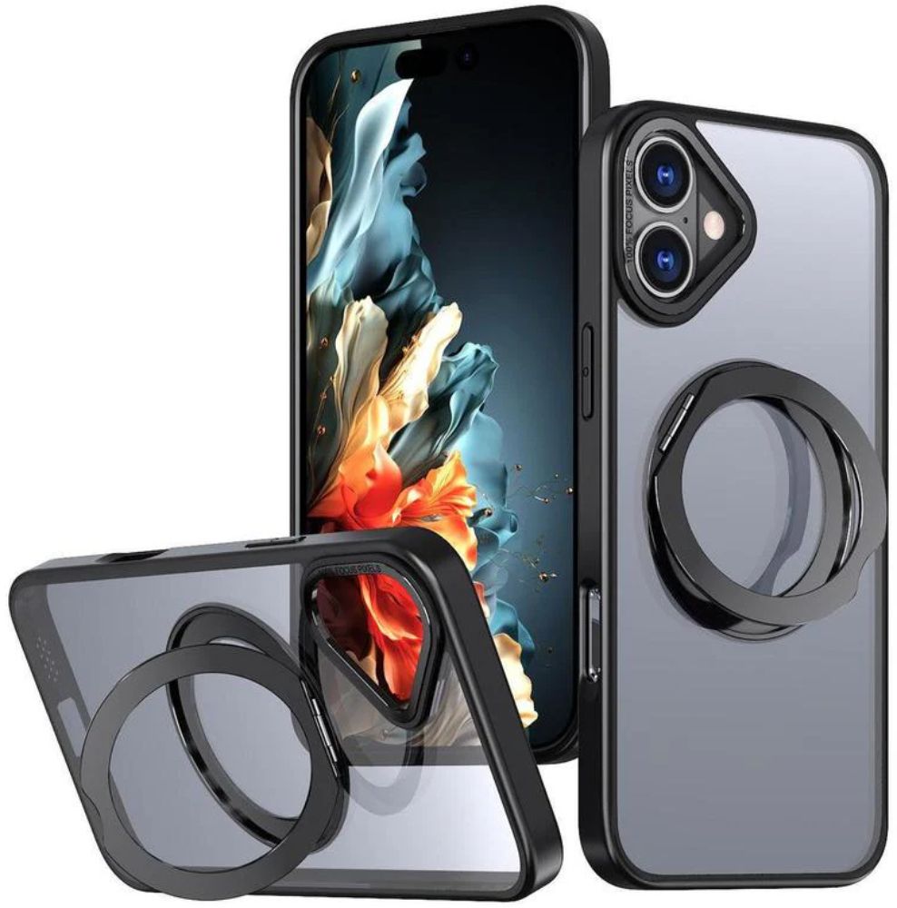 MaxGuard Ring Holder MagSafe Phone Case for iPhone 16
