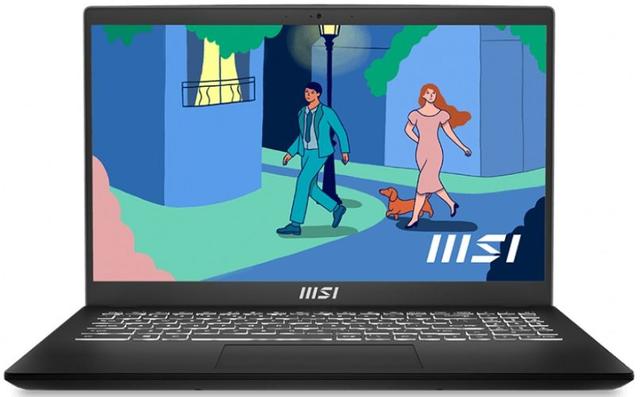 MSI Modern 15 Laptop 15.6" AMD Ryzen 7 7730U 2.0 GHz in Black in Brand New condition