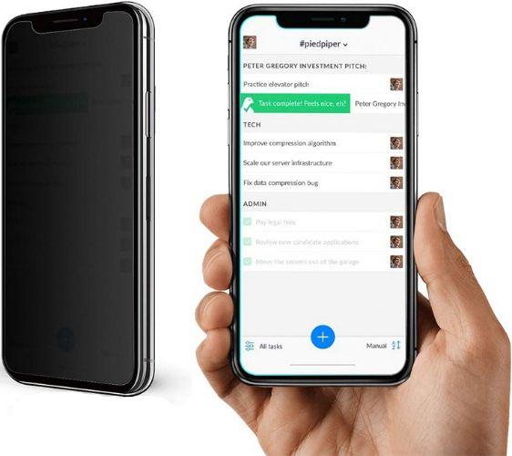 Refurbished Nuglas (2pcs) Flat Privacy Tempered Glass Screen Protector for iPhone 11 Pro Max/ XS Max - Reebelo New Zealand