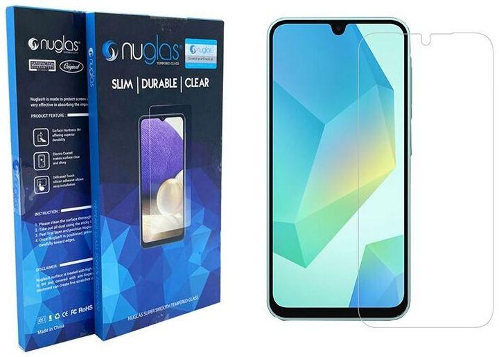 Nuglas Flat Clear Tempered Glass 9H Screen Protector for Samsung Galaxy A16 - Clear - Acceptable
