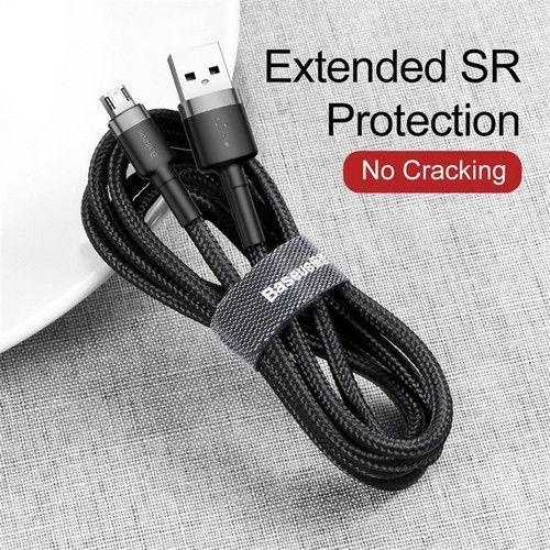 Baseus Phone Cable Cafule Fast Charging Data Transmission USB to Micro USB - Default - Brand New