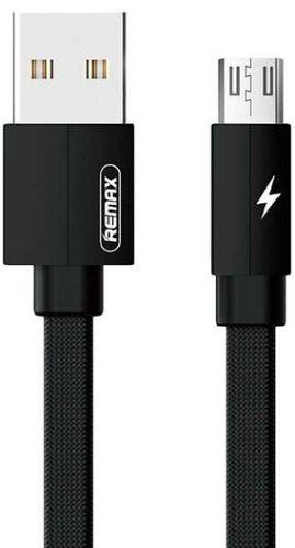 Remax  RC-094m Kerolla Micro USB Braided Fast Charging Cable 2.4A (2M) - Black - Brand New