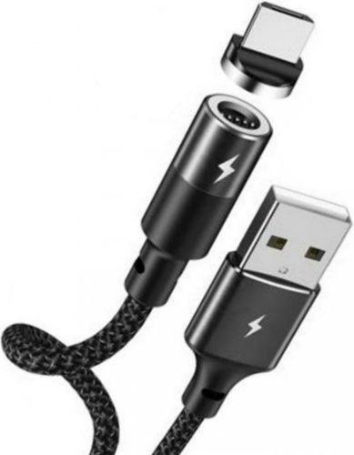 Remax  RC-102m Zigie Magnetic Micro USB Data Cable 3A (1.2M) - Black - Brand New