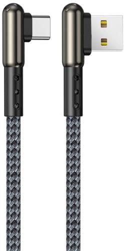 Remax  RC-176a Janlon 2 Series Type C Braided Gaming Data Cable (1M) - Silver - Brand New