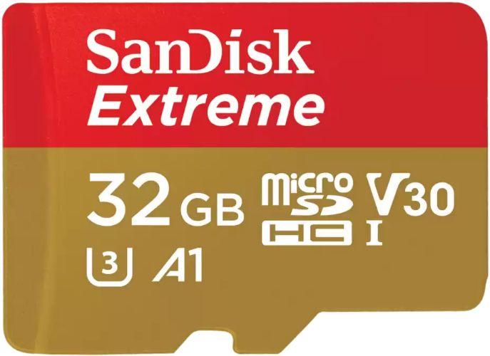 SanDisk Extreme microSDHC/SDXC UHS-I Memory Card U3 V30 (Up to 190MB/s)