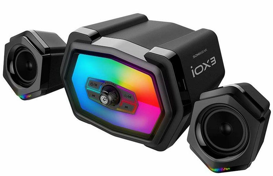 Sonicgear  IOX 3 Stereo Power 12 RMS with RGB Effect Bluetooth 5.0 Speaker - Black - Brand New