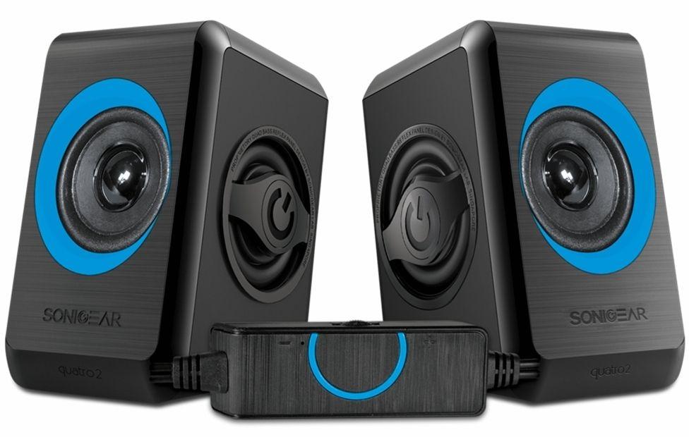 Sonicgear  Quatro 2 Extra Loud For Smartphones & PC Speakers  - Blue - Brand New