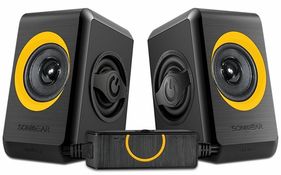 Sonicgear  Quatro 2 Extra Loud For Smartphones & PC Speakers  - Orange - Brand New