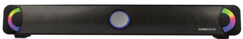 Sonicgear  Sonicbar U300 USB Multimedia Soundbar 7 Color Light Effect - Black - Brand New