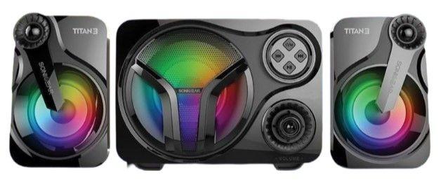 Sonicgear  Titan 3 BTMI Portable Light Display Speaker - Black - Brand New