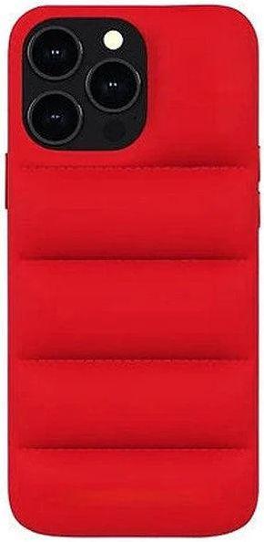 TechUp Soft Puffer Jacket Style Mobile Phone Case for iPhone 14 Pro - Red - Brand New