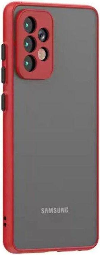 TechUp Translucent Frosted Phone Case for Samsung Galaxy S22 Ultra - Red - Brand New
