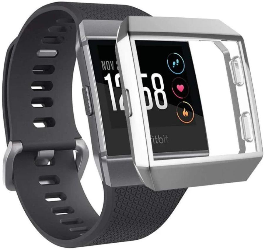 That Watch Shop Protective Smartwatch Case for Fitbit Ionic - Silver Plated - Brand New