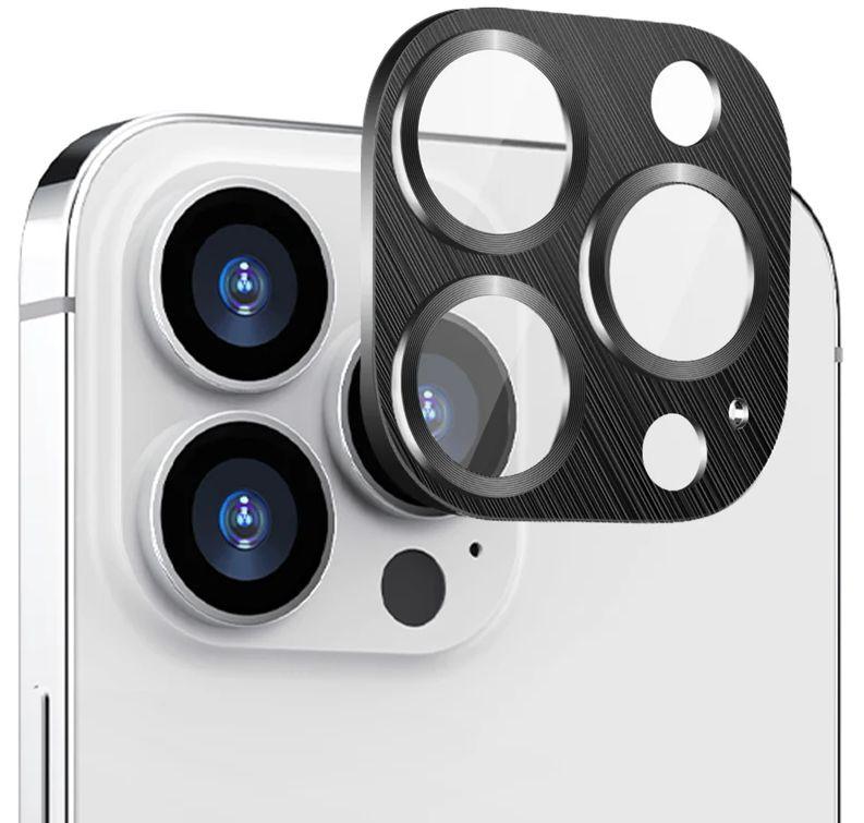 Tough On  Metal Tempered Glass Camera Protector for iPhone 15 Pro Max - Black - Brand New